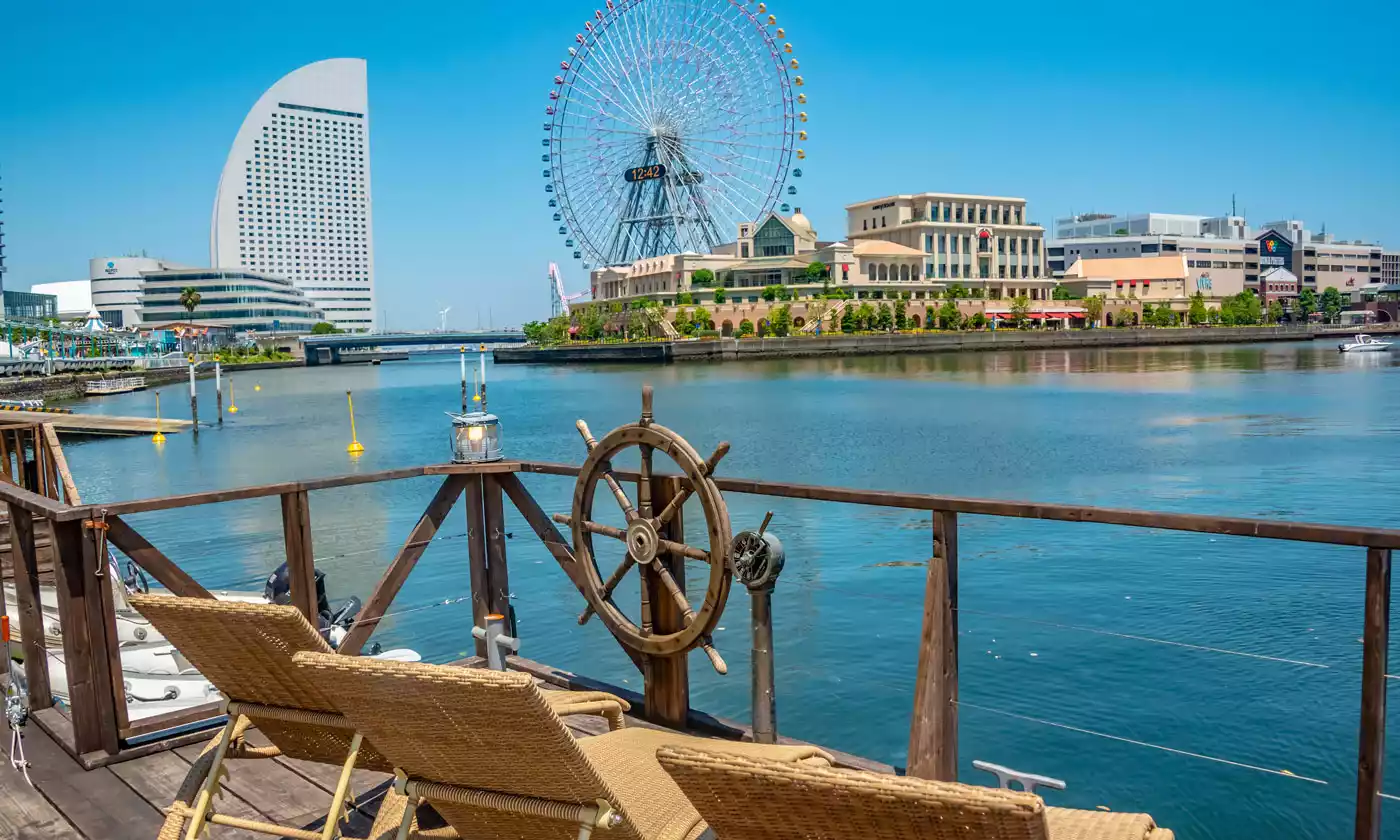横浜みなとみらいの海が見えるロケーション